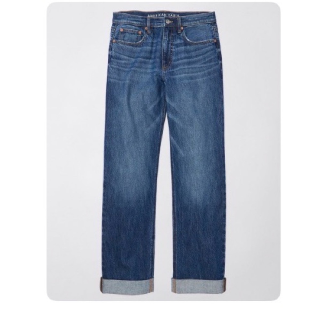 American Eagle Outfitters Low Rise Baggy Straight Jeans
